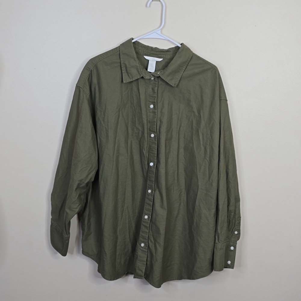 H&M Regular Fit Cotton Shirt XL
